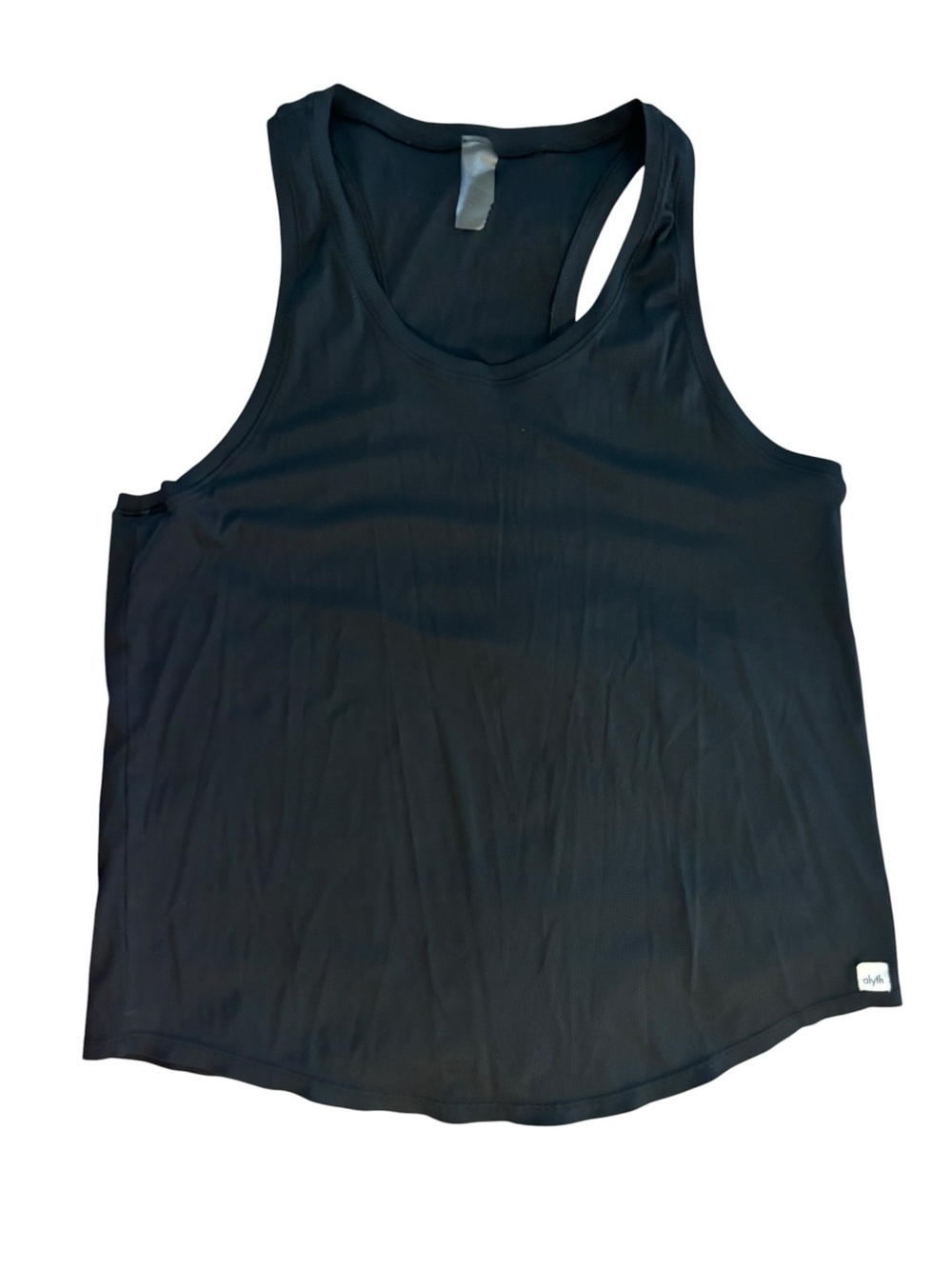 ALO Yoga Black Scoop Neck Racerback Tank